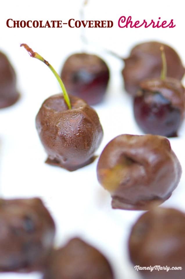 Rich dark chocolate surrounds these pitted fresh cherries. You won't believe how good it tastes!