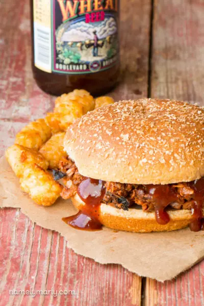 This super easy vegan recipe is prepared in a crockpot and results in the most delicious Slow Cooker BBQ Pulled Jackfruit ever. Jackfruit is a perfect plant-based substitute for pork. We pile the BBQ Pulled Jackfruit on sandwiches. SO good!