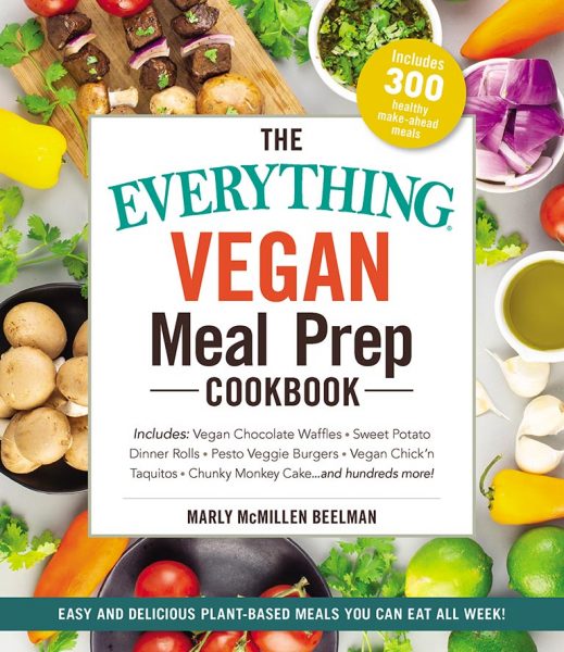 Picture of the cover of the Everything Vegan Meal Prep Cookbook
